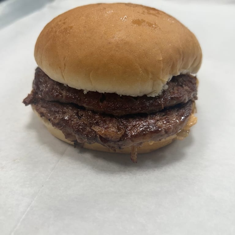 Indulge in Our Double Burger