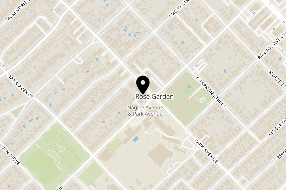 Map showing the location of Campus Burgers Park Avenue on 1701 Park Avenue in San Jose